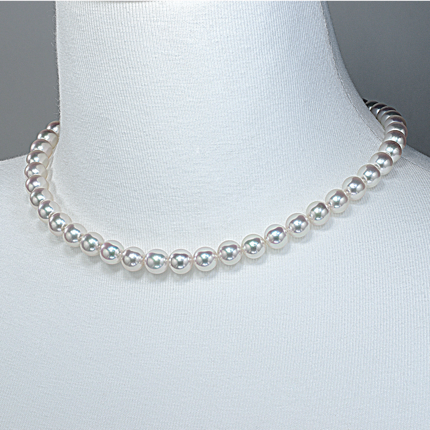 オーロラ天女 花珠真珠ネックレスセット（8-8.5ミリ 無調色タイプも有）3枚目