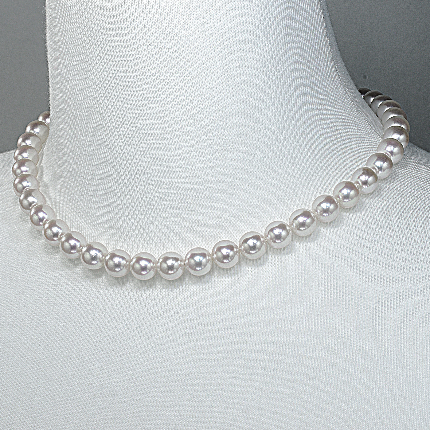 オーロラ花珠真珠ネックレスセット（9.5-10ミリ 色の選択可能・特選品）4枚目