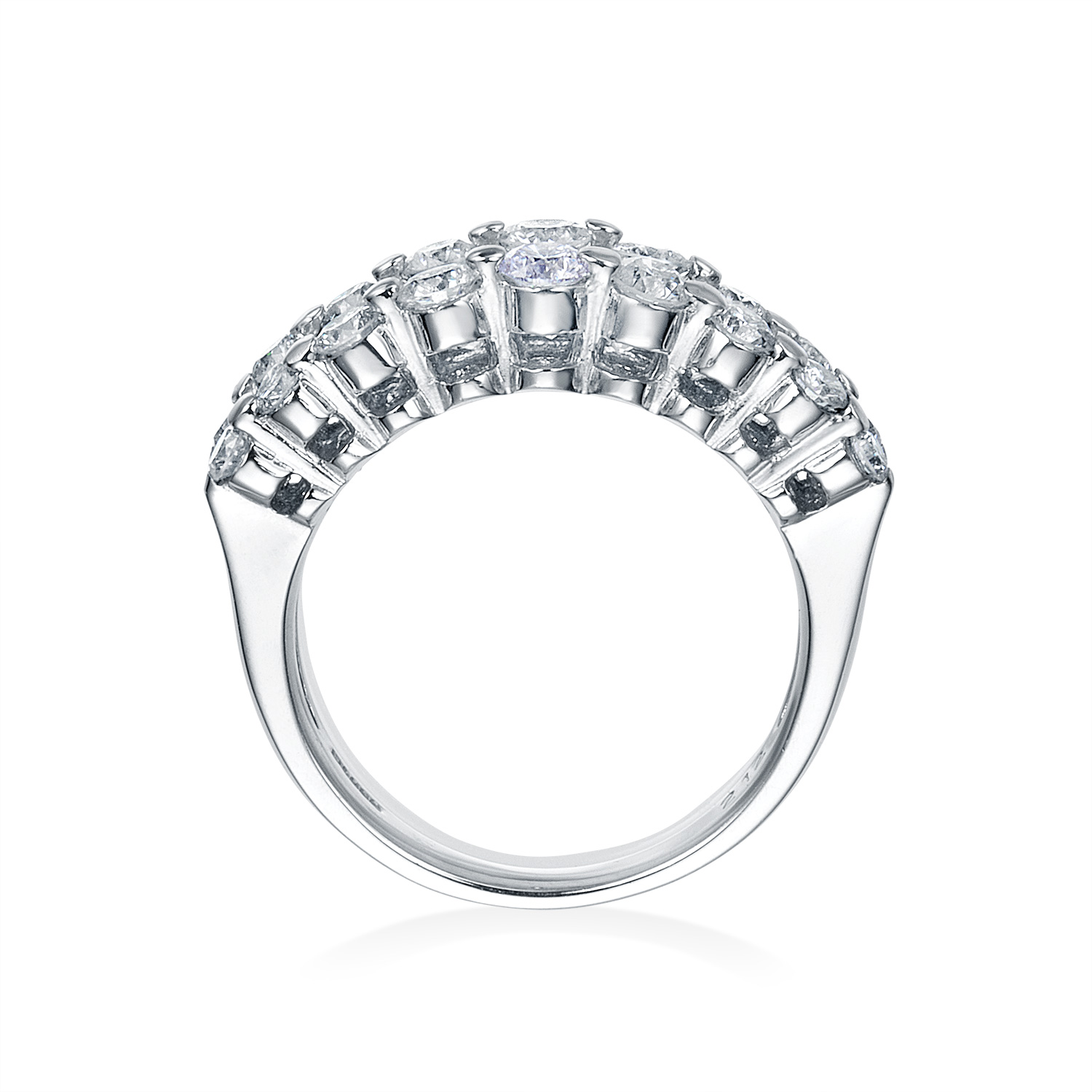 プラチナ ダイヤモンドリング 合計 2ct up（合計2.12ct）5枚目