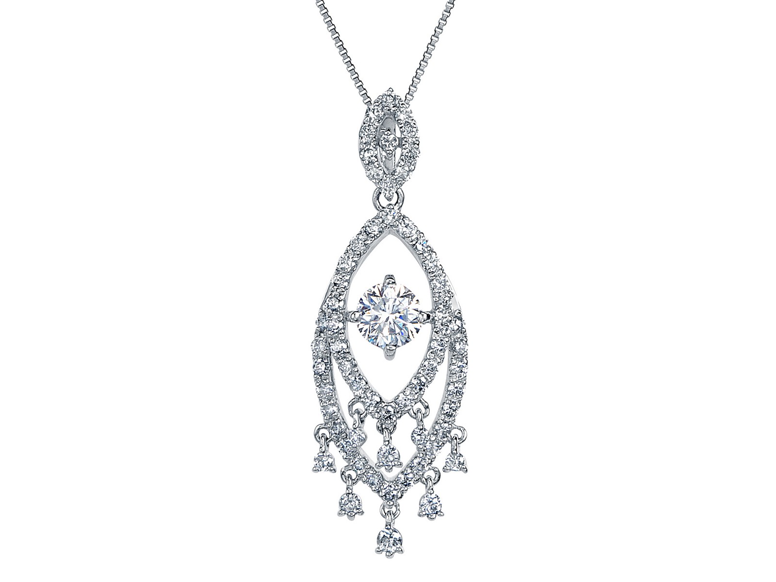 プラチナ ダイヤモンド ネックレス（中石0.368ct 脇石 合計0.50ct・SI-2クラス Gカラー GOOD） | 真珠卸 ダイヤモンド