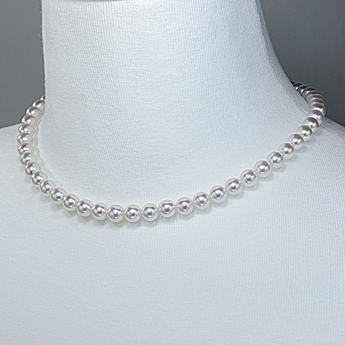 オーロラ天女 花珠真珠ネックレスセット（7.5-8ミリ 色の選択可能）3枚目