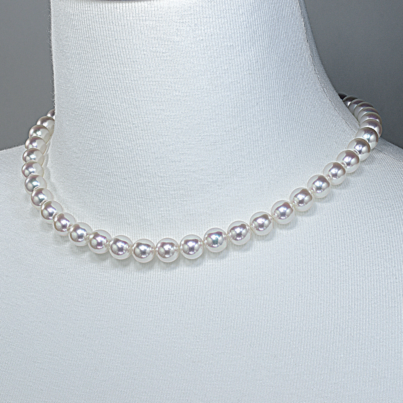 オーロラ天女 花珠真珠ネックレスセット[無調色タイプのみ有]（8.5-9ミリ 色の選択可能）3枚目