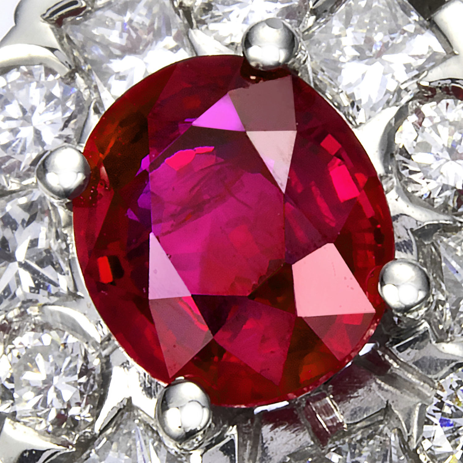 プラチナ ルビー ダイヤモンド リング（R0.72ct D0.91ct） | 真珠卸 ...