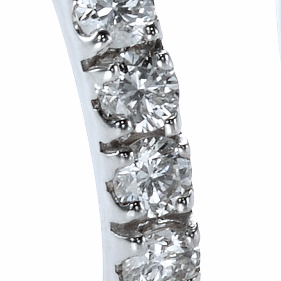 K18WG ダイヤモンド フープピアス（合計1.0ct） | 真珠卸 ダイヤモンド ...