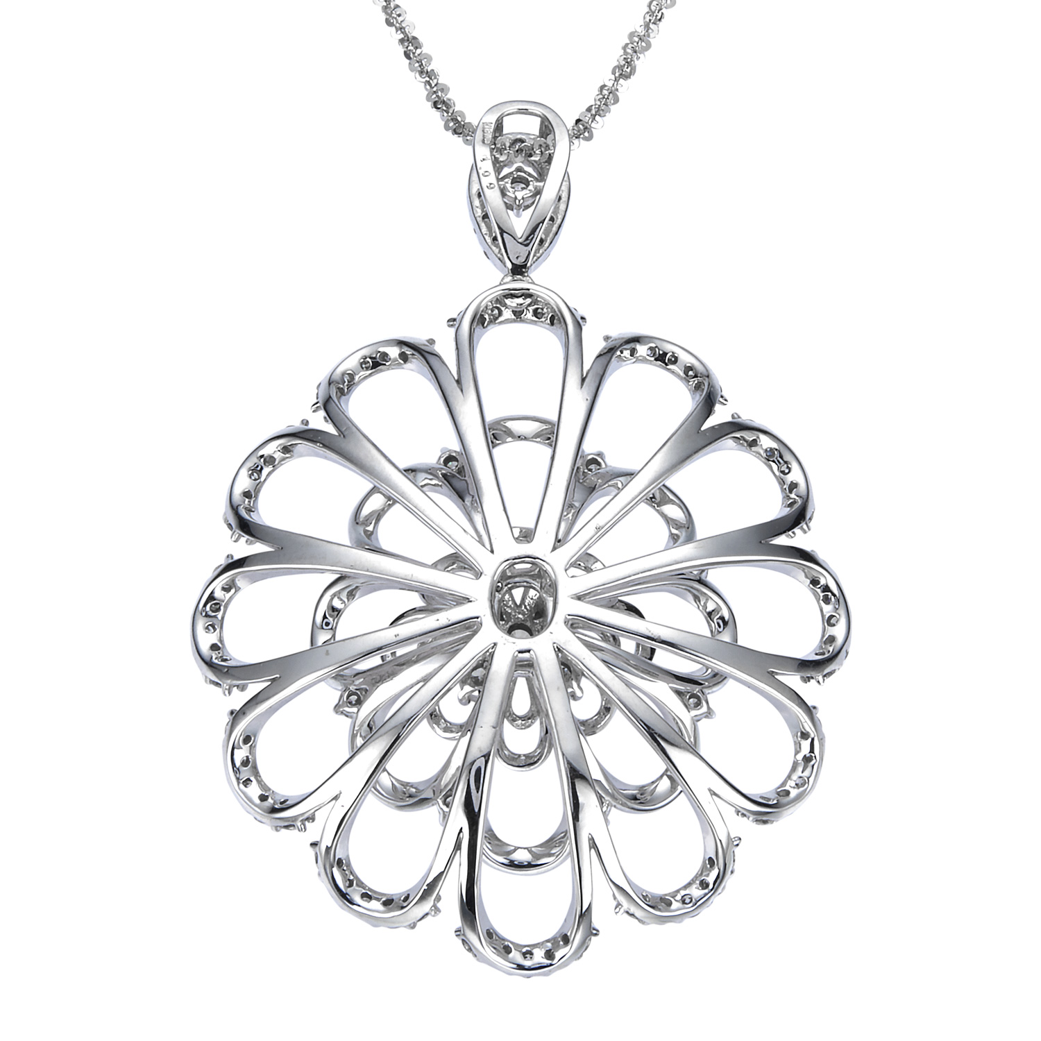 K18WG ダイヤモンド ネックレス（合計1.00ct） | 真珠卸 ダイヤモンド 