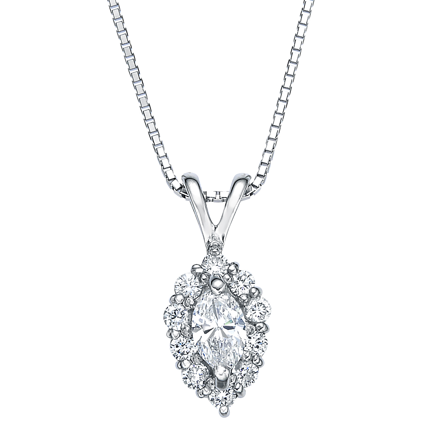 プラチナ ダイヤモンド ネックレス（中石0.21ct 脇石0.18ct） | 真珠卸 