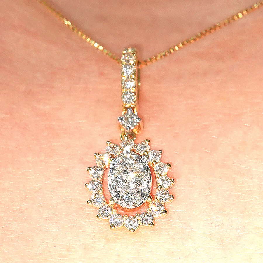 K18 ダイヤモンド ネックレス（合計0.50ct）7枚目