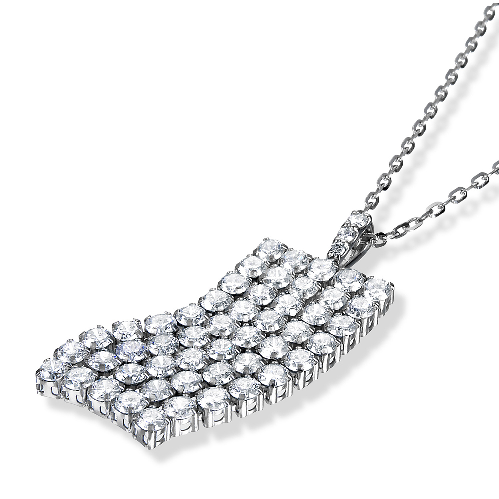 プラチナ製 ダイヤモンド ネックレス（合計2.0ct）2枚目