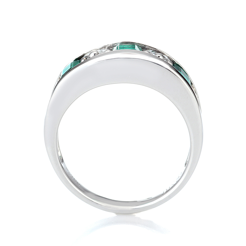 プラチナ エメラルド ダイヤモンド リング（EM0.97ct D0.23ct）8枚目