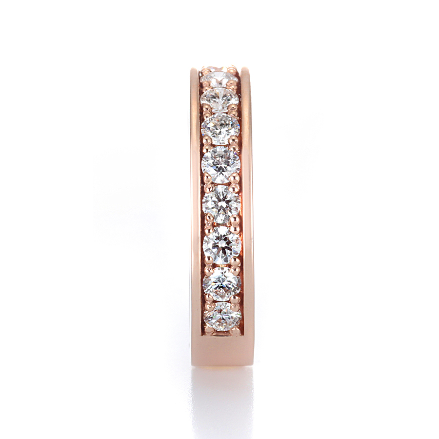 K18ピンクゴールド ダイヤモンド エタニティリング （合計1.0ct・ハート＆キューピッド）6枚目