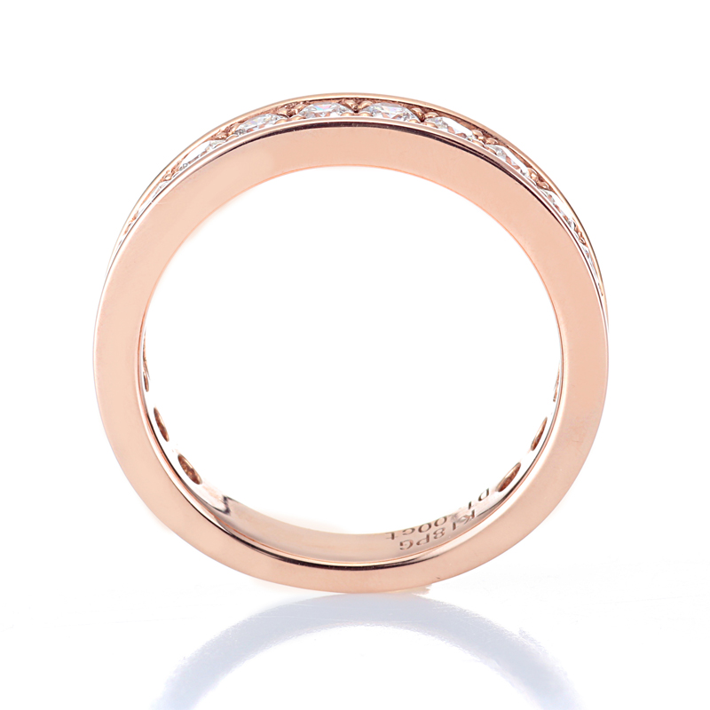 K18ピンクゴールド ダイヤモンド エタニティリング （合計1.0ct・ハート＆キューピッド）7枚目