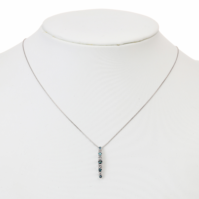 プラチナ アレキサンドライト ダイヤモンド ペンダントネックレス（AL0.28ct D0.18ct）10枚目