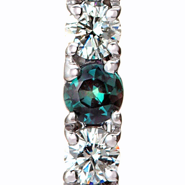 プラチナ アレキサンドライト ダイヤモンド ペンダントネックレス（AL0.28ct D0.18ct）4枚目