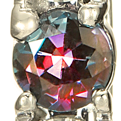 プラチナ アレキサンドライト ダイヤモンド ペンダントネックレス（AL0.28ct D0.18ct）5枚目