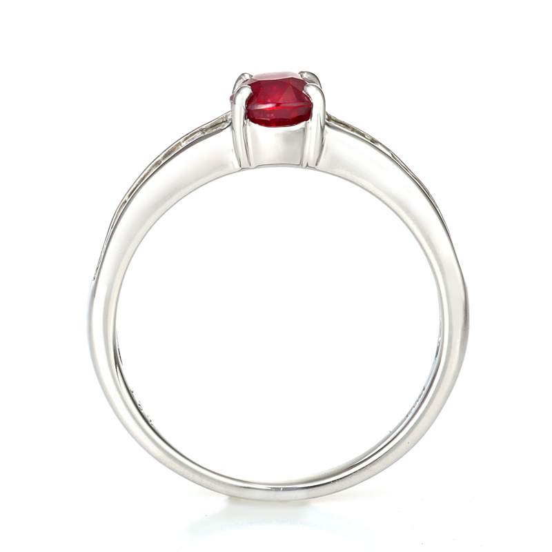 プラチナ ルビー ダイヤモンド リング（R1.07ct D0.37ct・非加熱 ピジョンブラッド）8枚目