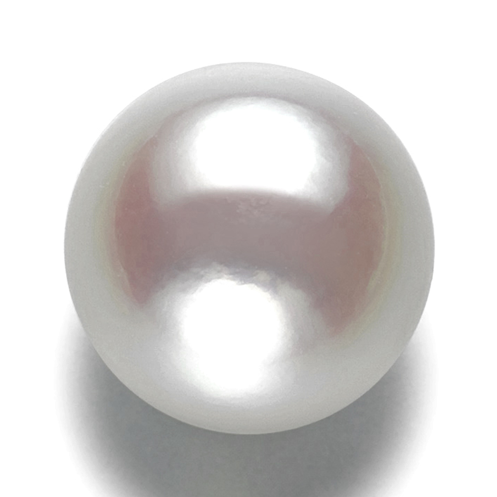 オーロラ天女 花珠真珠 イヤリング(リング用ルース×2個使用)(9ミリ以上 無調色・ホワイトピンク系/最上級)7枚目