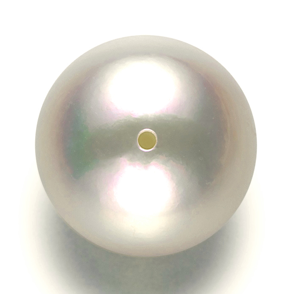 オーロラ天女 花珠真珠 イヤリング(リング用ルース×2個使用)(9ミリ以上 無調色・ホワイトピンク系/最上級)8枚目