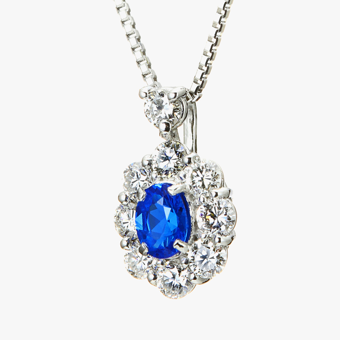 プラチナ アウイナイト ダイヤモンドネックレス(HA0.08ct D0.20ct)6枚目
