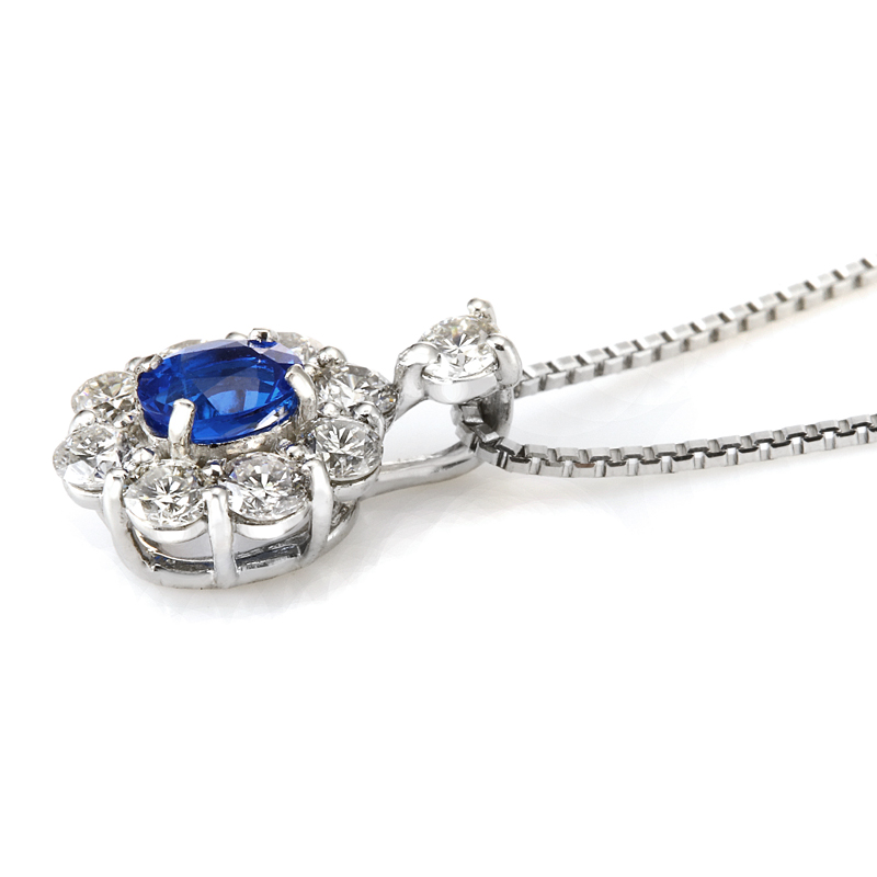 プラチナ アウイナイト ダイヤモンドネックレス(HA0.08ct D0.20ct)7枚目