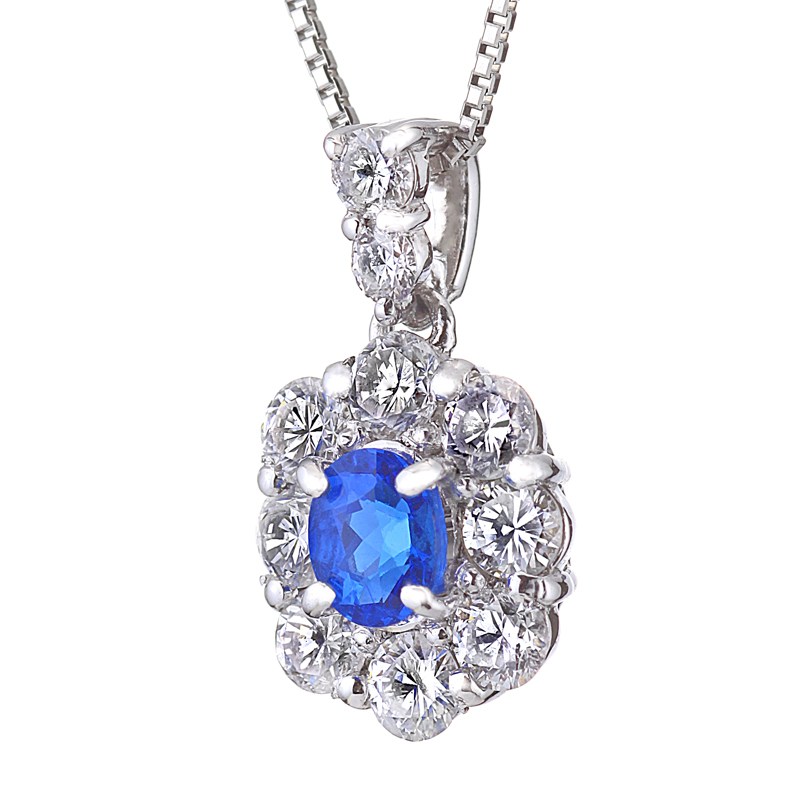 プラチナ アウイナイト ダイヤモンドネックレス（HA0.12ct D0.39ct）5枚目