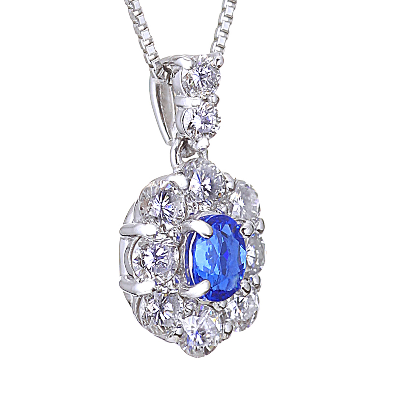 プラチナ アウイナイト ダイヤモンドネックレス（HA0.12ct D0.39ct）6枚目
