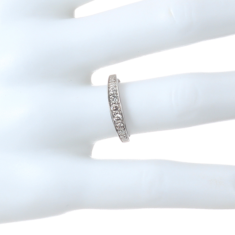 プラチナ製　エタニティリング 9石（合計0.3ct・SIクラス）10枚目