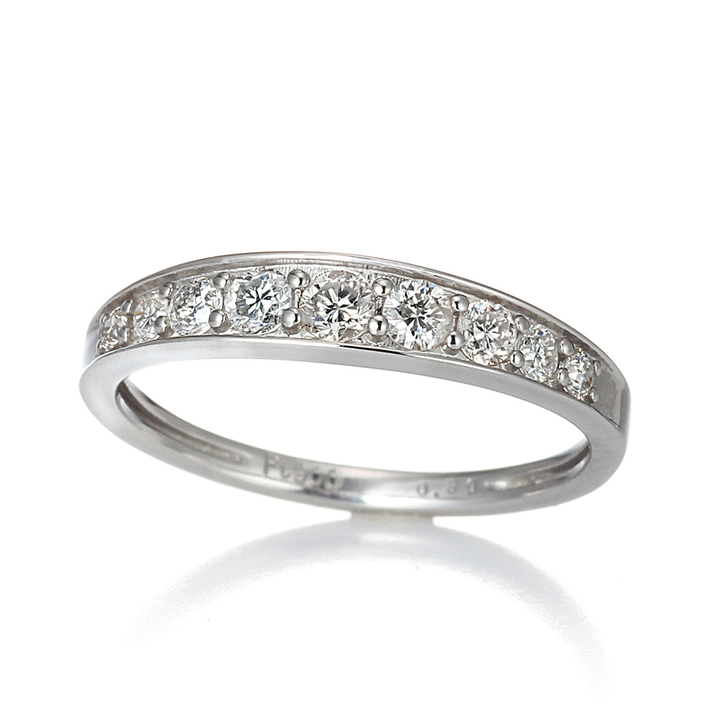 プラチナ製　エタニティリング 9石（合計0.3ct・SIクラス）3枚目