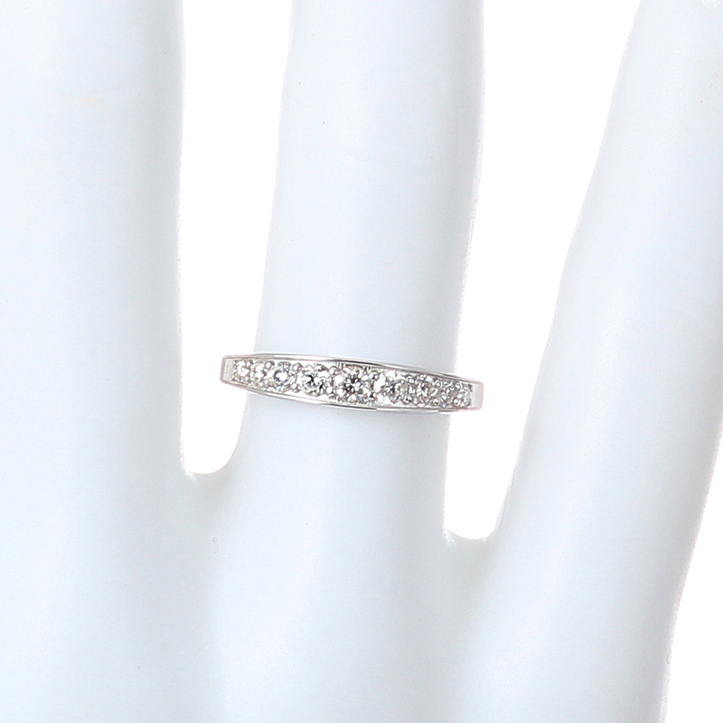 プラチナ製　エタニティリング 9石（合計0.3ct・SIクラス）9枚目