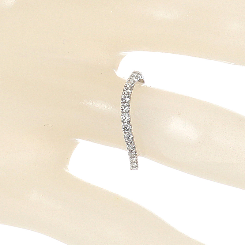 プラチナ製　エタニティリング 15石（合計0.3ct・SIクラス）10枚目