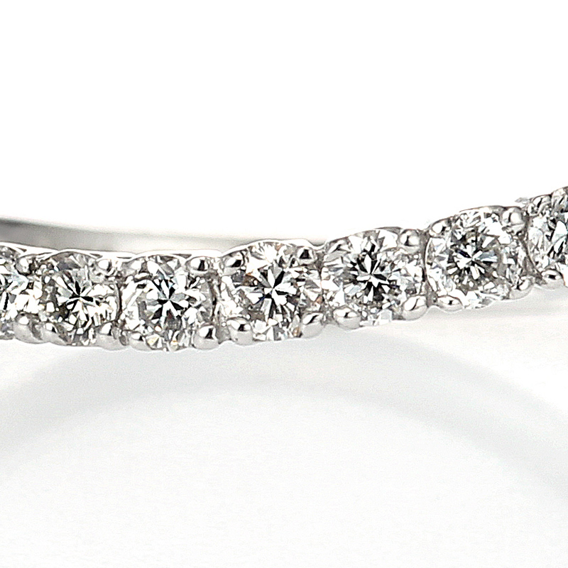 プラチナ製　エタニティリング 15石（合計0.3ct・SIクラス）2枚目