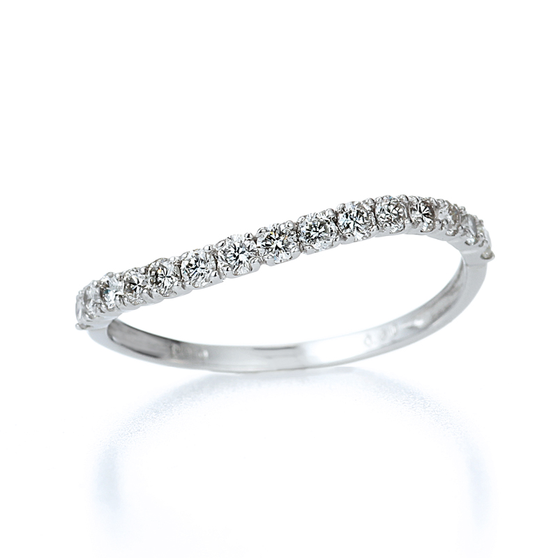 プラチナ製　エタニティリング 15石（合計0.3ct・SIクラス）3枚目