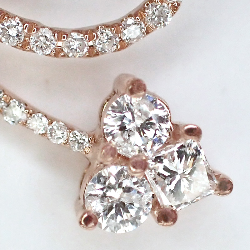 K18PG ダイヤモンド ネックレス（D1.0ct）9枚目