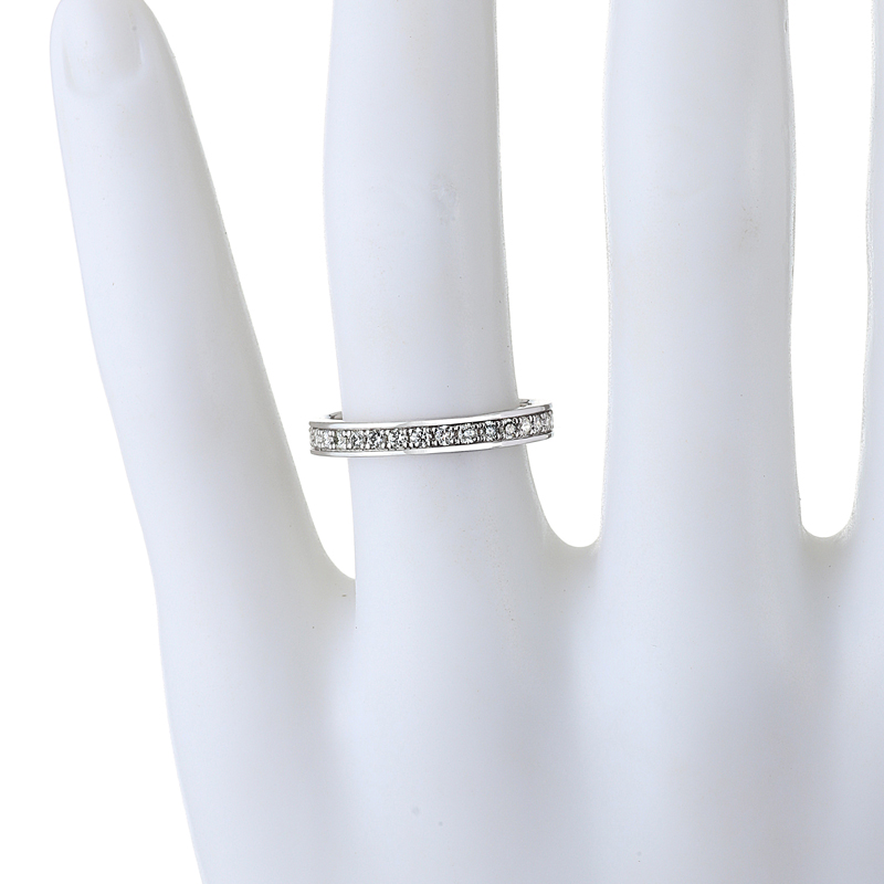 プラチナ ダイヤモンド エタニティリング H&C（金属色の変更可能）（合計0.3ct・ハート＆キューピッド）10枚目