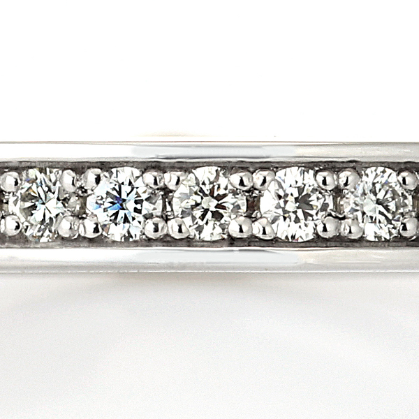 プラチナ ダイヤモンド エタニティリング H&C（金属色の変更可能）（合計0.3ct・ハート＆キューピッド）2枚目