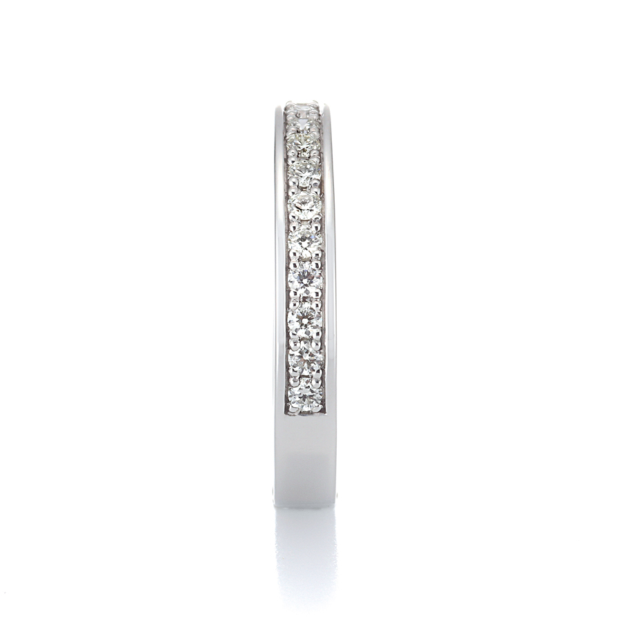 プラチナ ダイヤモンド エタニティリング H&C（金属色の変更可能）（合計0.3ct・ハート＆キューピッド）6枚目