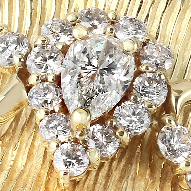 K18 ダイヤモンド リング D0.30ct D0.25ct 大きなサイズに対応可能（D0.30ct D0.25ct）3枚目