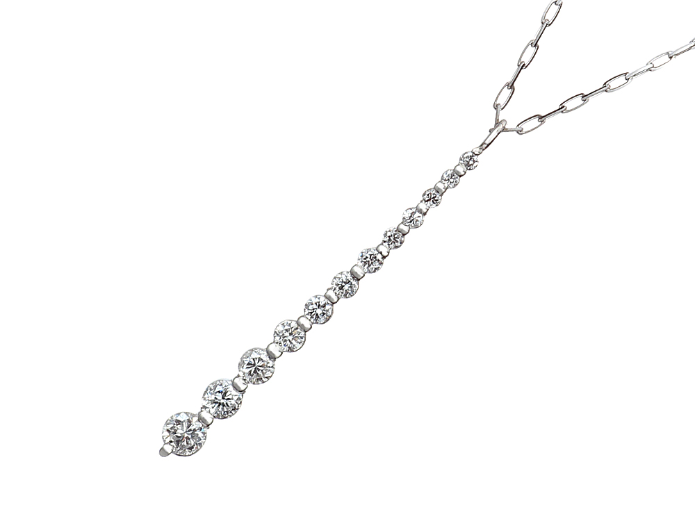 プラチナ ダイヤモンド ペンダントネックレス（D0.25ct）