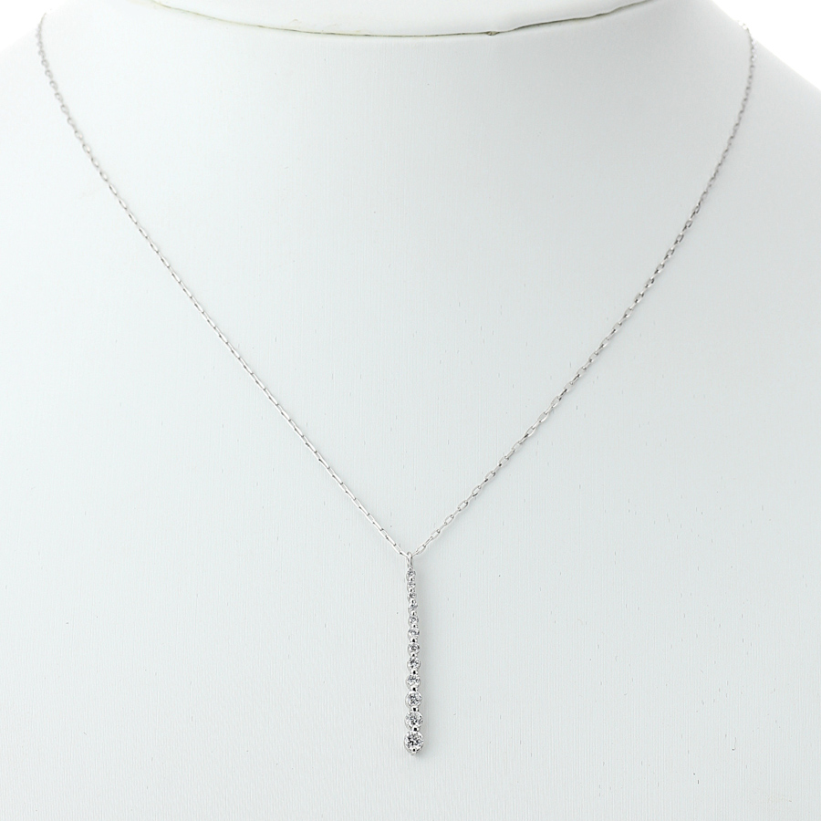 プラチナ ダイヤモンド ペンダントネックレス（D0.25ct）10枚目