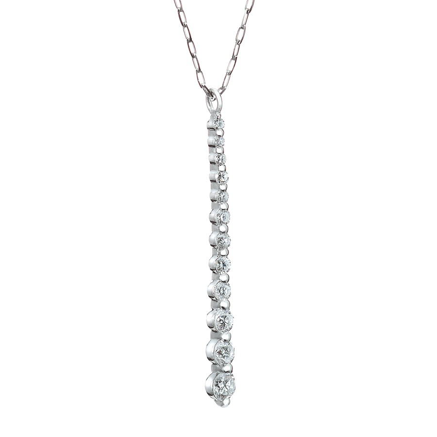 プラチナ ダイヤモンド ペンダントネックレス（D0.25ct）4枚目
