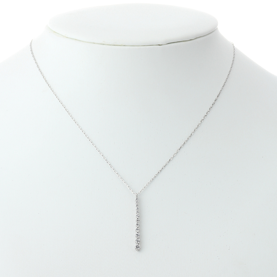 プラチナ ダイヤモンド ペンダントネックレス（D0.25ct）9枚目