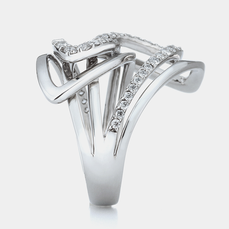 プラチナ ダイヤモンドリング 最上級（D0.65ct）8枚目