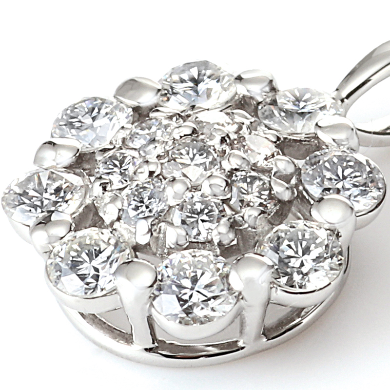 プラチナ ダイヤモンド ネックレス 最長70センチまで調整可能（D 0.65ct）5枚目