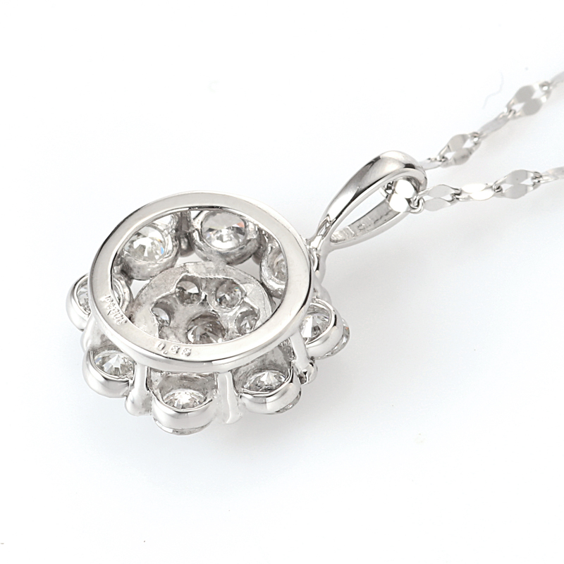 プラチナ ダイヤモンド ネックレス 最長70センチまで調整可能（D 0.65ct）9枚目