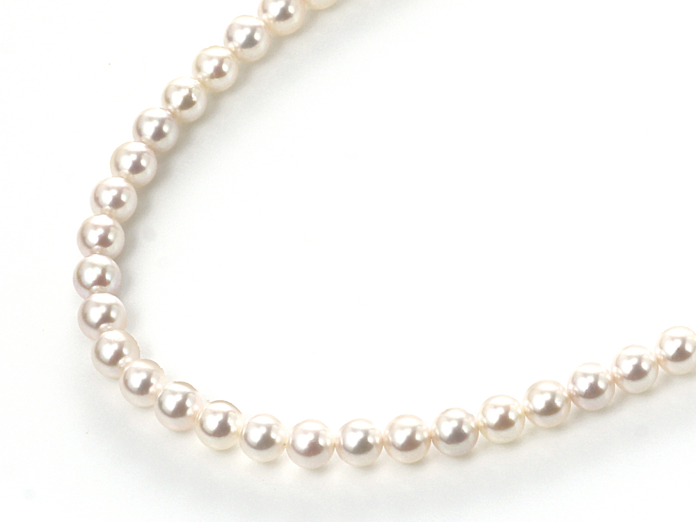 オーロラ彩凛珠 無調色 アコヤ真珠・ベビーパール・ネックレス(ロングタイプも選択可能)(5-5.5ミリ・最上級)
