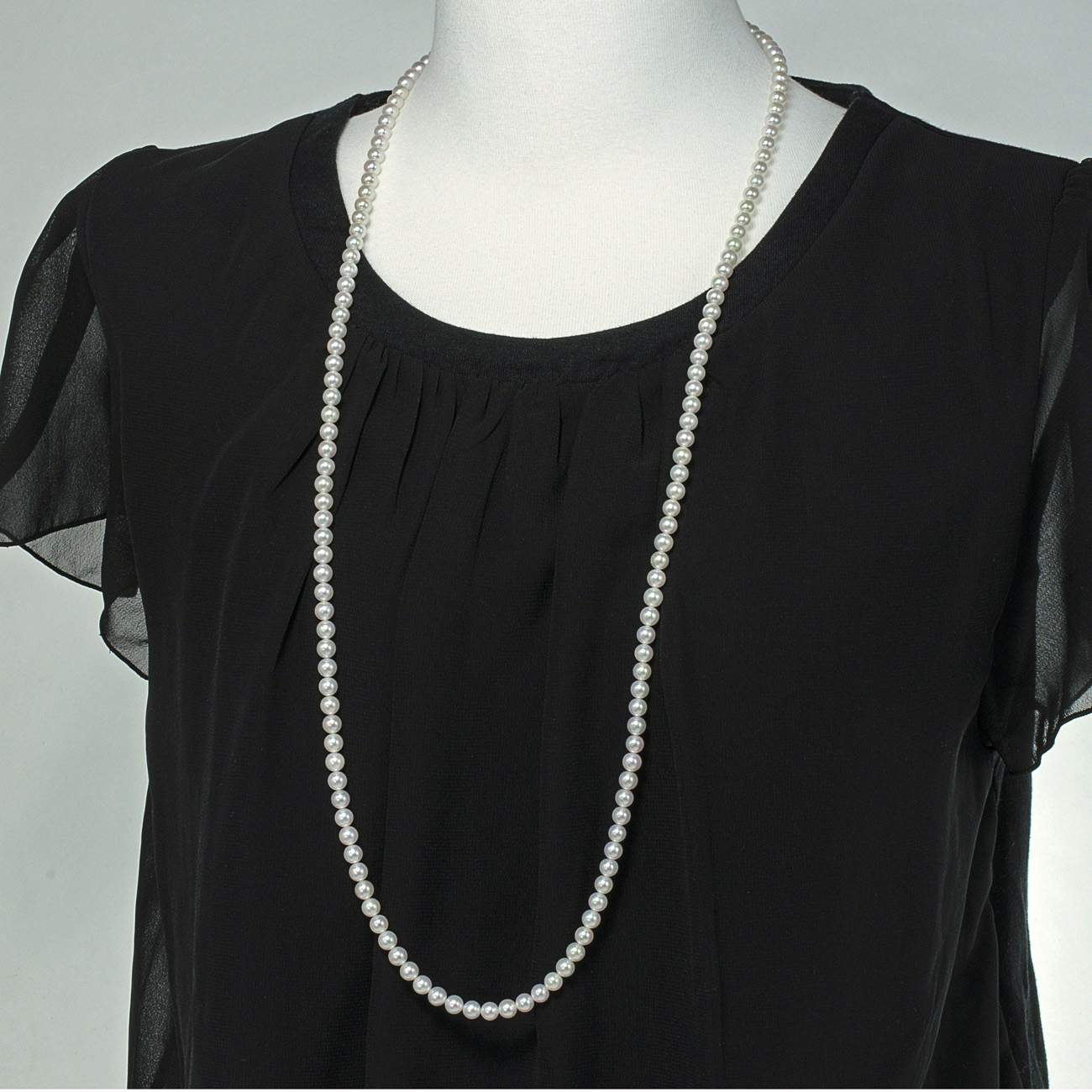 オーロラ彩凛珠 無調色 アコヤ真珠・ベビーパール・ネックレス(ロングタイプも選択可能)(5-5.5ミリ・最上級)10枚目