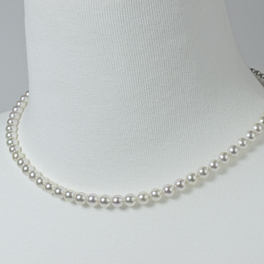 オーロラ彩凛珠 無調色 アコヤ真珠・ベビーパール・ネックレス(ロングタイプも選択可能)(5-5.5ミリ・最上級)8枚目