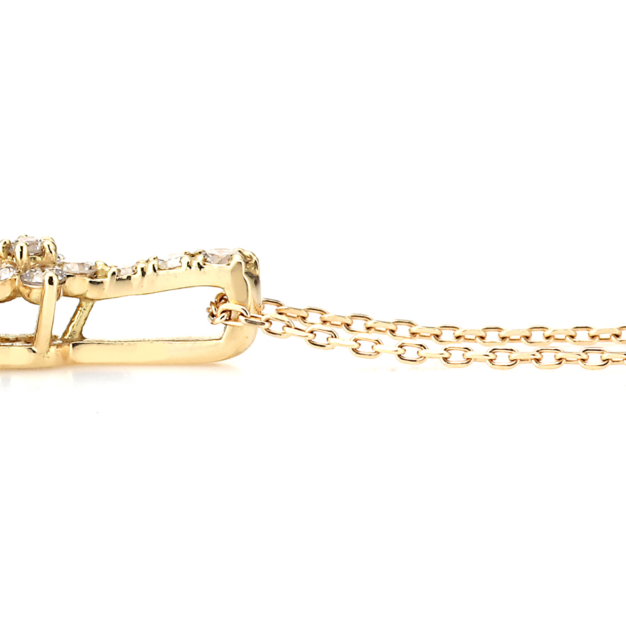 カット面が美しい、角アズキのチェーンを使用しています