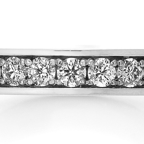 プラチナ ダイヤモンド エタニティリング H&C（合計1.0ct・ハート＆キューピッド）2枚目