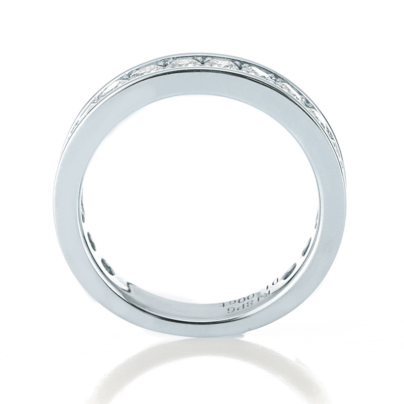 プラチナ ダイヤモンド エタニティリング H&C（合計1.0ct・ハート＆キューピッド）7枚目