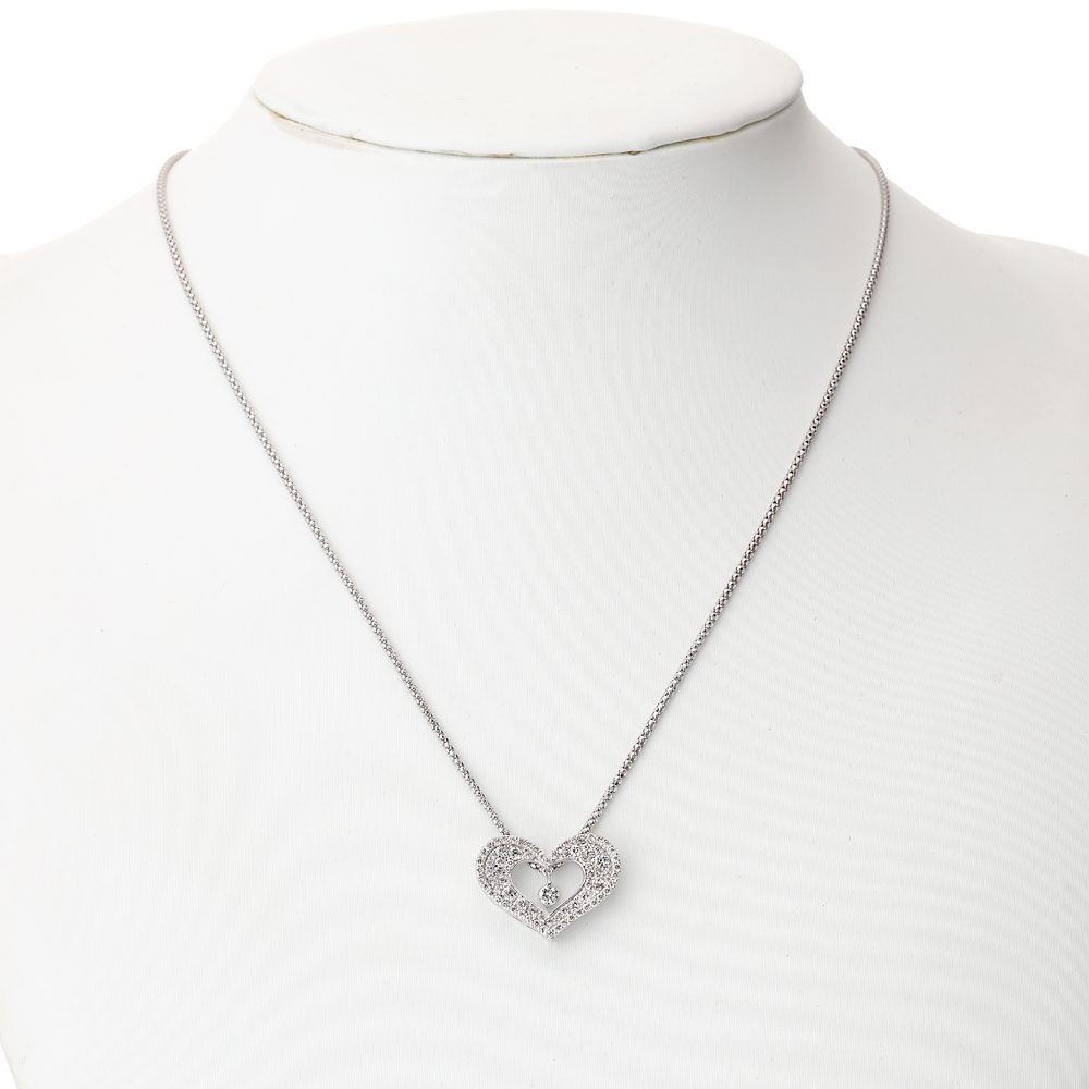K18WG ダイヤモンド ペンダントネックレス（合計0.76ct）10枚目